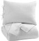 Signature Design by Ashley® Maurilio 3-Piece White Queen Comforter Set-0
