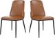 Moe's Home Collection Douglas 2-Piece Brown Dining Side Chair Set-3
