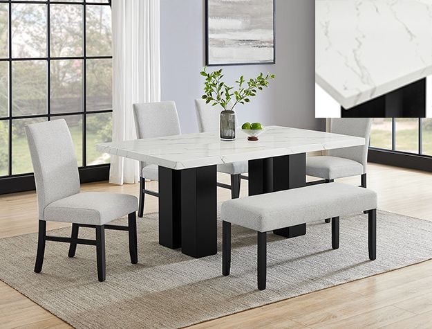 Crown Mark Parkside Black Dining Table Base-1