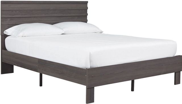 Signature Design by Ashley® Brymont 2-Piece Dark Gray Queen Panel Platform Bed Set-1