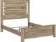 Benchcraft® Brozmont Tan Queen Panel Bed-2