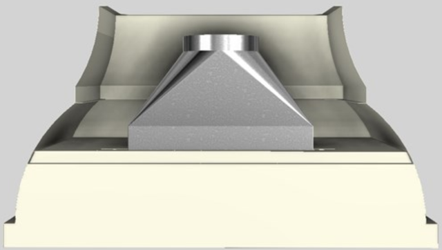 Vent-A-Hood® Designer Series 54" Biscuit Wall Mounted Range Hood-2