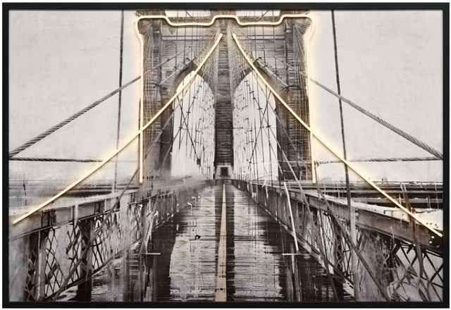 Classy Living Luminous Crossing Wall Art-0