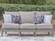 Signature Design by Ashley® Cove Beach Gray Fabric/Wooden Outdoor Sofa-1