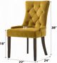 ACME Furniture Farren 2-Piece Espresso/Yellow Side Chair Set-2