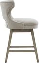 Olliix by Madison Park Light Grey Emmett Swivel Counter Stool-2