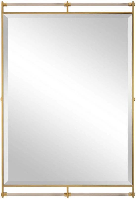 Uttermost® Ripoll Antique Brass Mirror-0