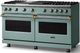 Viking® 5 Series 60" Splash Pro Style Gas (NG) Range with Brushed Brass Trim-2