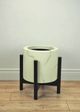 Le Present Century Chevron White Marble 18" Planter-5
