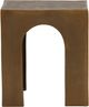 Dovetail Furniture Skelly Antique Brass Side Table-1