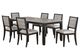 Coaster® Elodie 7-Piece Black/Gray Leaf Dining Set-0