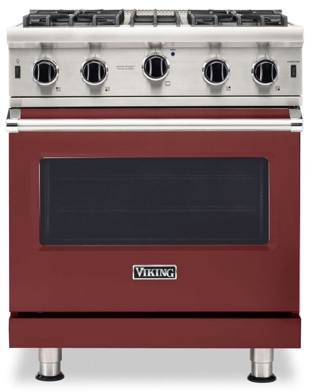 Viking® 5 Series 30" Reduction Red Pro Style Liquid Propane Range-0