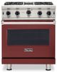 Viking® 5 Series 30" Reduction Red Pro Style Liquid Propane Range-0