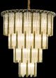 Michael Amini® Chimes 15 Light Gold Chandelier 2-Piece Set-0