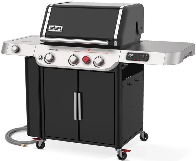 Weber® Genesis 62" Black Smart NG Freestanding Grill with Side Burner-1