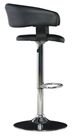 Powell® Devan Black/Chrome Adjustable Barrel Bar Stool-4