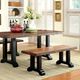 Furniture of America® Gregory Tobacco Oak Dining Table-2