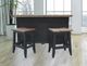 ECI Furniture Moreno Black Saddle Stool-1