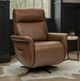 Flexsteel® Haven Riverstone Leather Power Swivel Recliner with Power Headrest and Lumbar-2