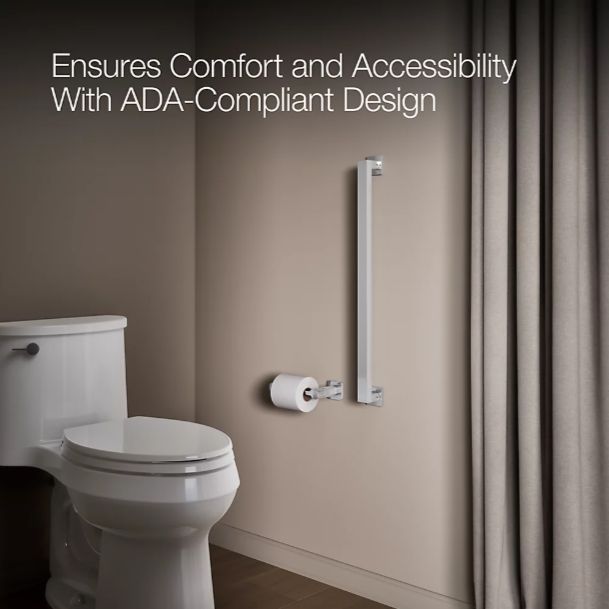 KOHLER® Square Polished Chrome 24" Grab Bar-3
