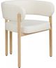 Meridian Furniture Gideon Cream/Natural Vegan Leather Dining Chair-0