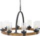 Uttermost by Kalizma Home Atwood Bronze Wagon Wheel Pendant Light-1