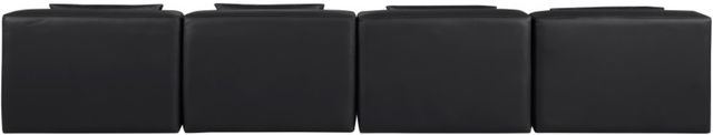 Meridian Furniture Cube 4-Piece Black Sofa-2
