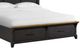Elements International Montrose Brown/Espresso King Panel Storage Bed-1
