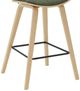 Armen Living Fox 4-Piece Oak/Vintage Green Counter Stool Set-4