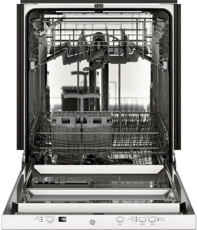 GE® 24" White Built-In Dishwasher-1