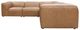 Moe's Home Collection Form Dream 5-Piece Sonoran Tan L-Shaped Modular Leather Sectional and Ottoman-1