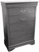 American Wholesale Furniture Louis Philippe Gray Chest-0