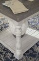 Signature Design by Ashley® Havalance Gray End Table with Vintage White Base-2