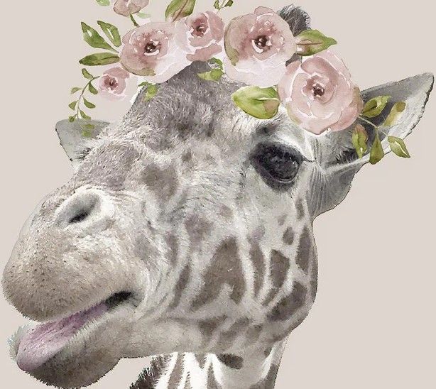 Classy Art Peek A Boo Giraffe I by Nan Wall Art-1