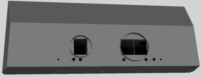 Vent-A-Hood® 60" Gunsmoke Wall Mounted Liner Insert-1