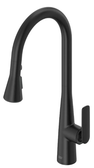 American Standard Aspirations Matte Black Pull-Down Kitchen Faucet-4