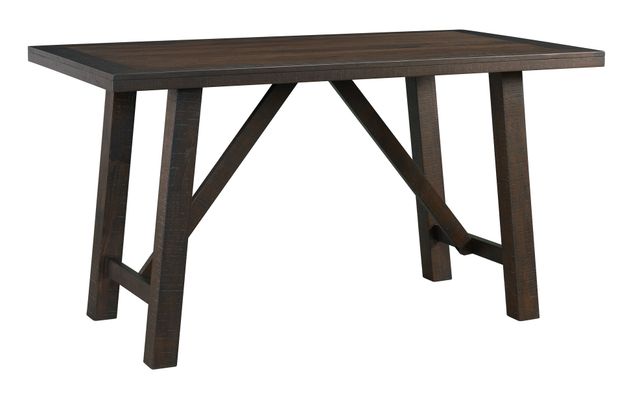Elements International Cash Dark Gray Counter Height Dining Table-0