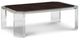 Century® Customizable Thomas O'Brien Phoenix Wood Top Coffee Table with Acrylic Base-0