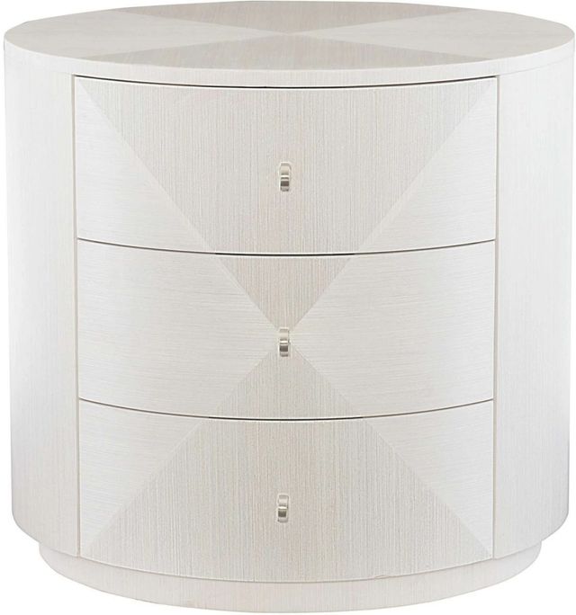 Bernhardt Axiom Linear White Chairside Table-0