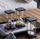 A & B Home Spellman Black/Gold Hourglass-1