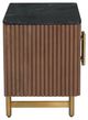 Fairfield® Dimitri Kafe Nightstand with Galaxy Black Marble Top-5