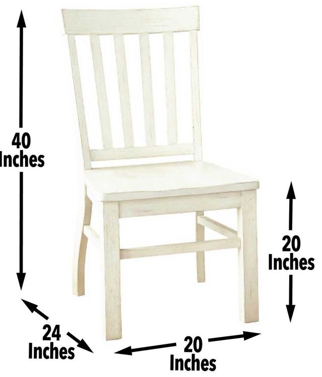 Steve Silver Co. Cayla Antique White Side Chair-2