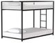 Furniture of America® Southall Matte Black/Matte White Youth Twin/Twin Metal Bunk Bed-0