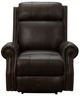 BarcaLounger® Blair Ashford Walnut Leather Power Recliner-2