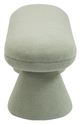 Meridian Furniture Drum Mint Faux Shearling Teddy Fabric Upholstered Bench-2