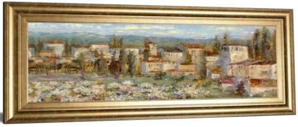 Classy Art Provencal Village Il - Detail Il by Longo Wall Art-1