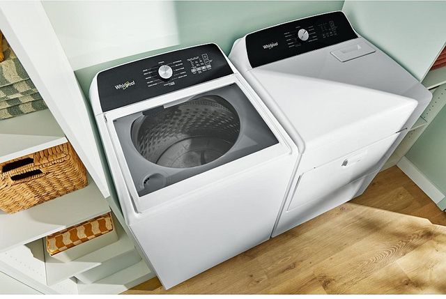 Whirlpool® White Top Load Washer & Gas Dryer Laundry Pair-3