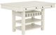 Standard Furniture Chesapeake Bay Antique White Counter Height Dining Table with Storage-0