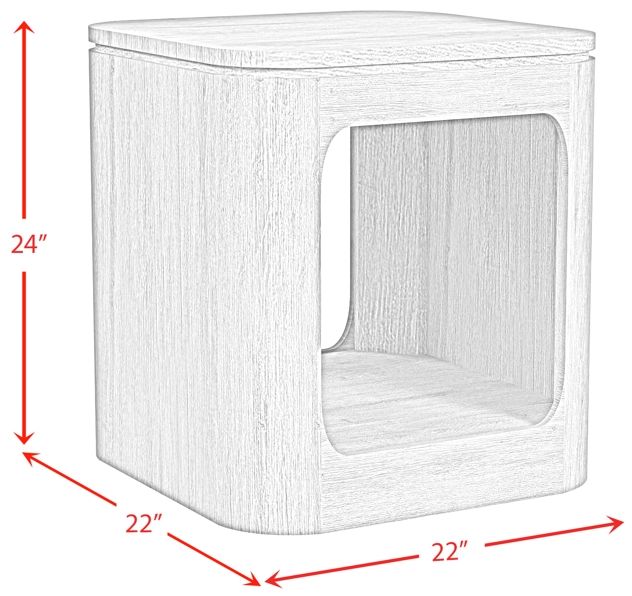 Elements International Rosalie Black End Table-2