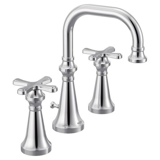 Moen® Colinet Chrome Two-Handle High Arc Bathroom Faucet-0
